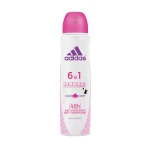 Adidas Антиперспірант-спрей жіночий 6 in 1 Cool & Care 48H, 150 мл
