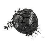 Flormar Запечені тіні для повік Diamonds Baked Eye Shadow D02 Black Glitters, 5 г - фото N2