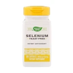 Пищевая добавка в капсулах Селен - Nature's Way Selenium Yeast Free, 200 мкг, 100 шт