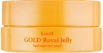 Гидрогелевые патчи для глаз с золотом и маточным молочком - PETITFEE & KOELF Gold & Royal Jelly Eye Patch, 60 штук - фото N4