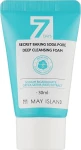 Глибокоочищаюча пінка для вмивання з содою - May Island 7 Days Secret Baking Soda Deep Pore Cleansing Foam, міні, 30 мл