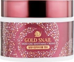 Крем с муцином улитки - Enough Gold Snail Moisture Whitening Cream, 50 мл - фото N2