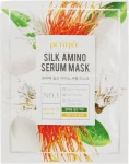 Маска для обличчя з протеїнами шовку - PETITFEE & KOELF Silk Amino Serum Mask, 1 шт