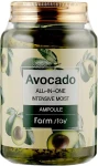Многофункциональная сыворотка для лица с экстрактом авокадо - FarmStay Avocado All-In-One Intensive Moist Ampoule, 250 мл - фото N2