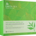 Набор для ухода за лицом Зеленый чай - Enough Enough Bonibelle Green Tea Moisture Control 3 Set, 5 предметов - фото N2