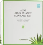 Набір зволожуючої косметики для обличчя з алое - Jigott Aloe Aqua Balance Skin Care 3 Set, 5 продуктів - фото N2