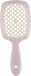 Гребінець для волосся - Janeke Small Superbrush, рожевий з білим, маленький