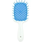 Расческа для волос - Janeke Superbrush, белый с голубым - фото N2