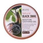 Гель для обличчя і тіла з екстрактом муцину чорного равлика - Jigott Natural Black Snail Moisture Soothing Gel, 300 мл - фото N3