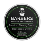 Крем для гоління з тонізубчим ефектом - Barbers Premium Shaving Cream Black Pepper-Vetiver, 100 мл - фото N5