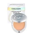 Пудра зі змінним блоком - Enough Collagen 3 in 1 Whitening Moisture Two Way Cake SPF 28, тон 21, 13+13 г - фото N6