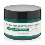 Восстанавливающий кислотный крем для проблемной кожи - Some By Mi AHA-BHA-PHA 30 Days Miracle Cream, 50 мл - фото N4