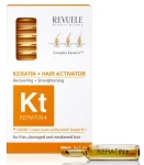 Ампули активатор для відновлення волосся Keratin+ Ampoules Hair Restoration Activator, 8x5мл - Revuele Keratin+ Ampoules Hair Restoration Activator, 8x5мл - фото N2