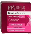 Нічний крем для обличчя з гіалуроном - Revuele Bioactive Skincare 3D Hyaluron Rich Vitality Night Cream, 50 мл - фото N2