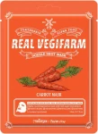 Поживна маска для чутливої шкіри з екстрактом моркви - Fortheskin Super Food Real Vegifarm Double Shot Mask Carrot, 23 мл, 10 шт - фото N2