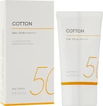 Сонцезахисний крем з оксамитовим фінішом - Missha All Around Safe Block Cotton Sun SPF 50+ PA++++, 50 мл - фото N2