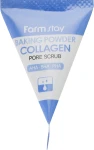 Скраб для лица с содой и коллагеном - FarmStay Collagen Baking Powder Pore Scrub, 7 мл, 1шт - фото N3