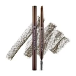 Карандаш для бровей с щеточкой - Etude House Drawing Eye Brow, Тон 06 Ash Brown, 1 шт - фото N2