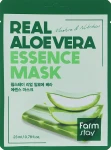 Увлажняющая тканевая маска для лица с алоэ - FarmStay Real Aloe Vera Essence Mask, 23 г, 1 шт