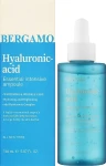 Сироватка для обличчя з гіалуроновою кислотою - Bergamo Hyaluronic Acid Essential Intensive Ampoule, 150 мл - фото N2