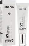 Сонцезахисний крем з пептидами - Medi peel Peptide 9 UV Derma Sun Cream SPF 50+ PA+++, 50 мл - фото N2