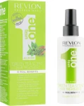 Спрей-маска для ухода за волосами с ароматом зеленого чая - Uniq One Green Tea S - Revlon Professional Uniq One Green Tea Scent Treatment, 150 мл - фото N2