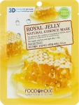 Тканинна 3D-маска для обличчя "Маточне молочко" - Foodaholic Natural Essence Mask Royal Jelly, 23 г, 1 шт
