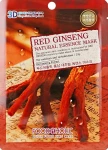 Тканинна 3D маска для обличчя "Червоний женьшень" - Foodaholic Natural Essence Mask Red Ginseng, 23 г, 1 шт