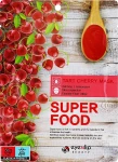 Тканевая маска для лица с экстрактом вишни - Eyenlip Super Food Tart Cherry Mask, 23 мл, 1 шт