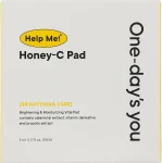 Тонер-диски для обличчя з прополісом та вітаміном С - One-Day's You One-Days You Help Me! Honey-C Pad, 20 шт - фото N3