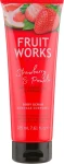 Скраб для тіла "Полуниця та помело" - Grace Cole Fruit Works Body Scrub Strawberry & Pomelo, 225 мл