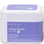 Тканинні маски з колагеном та пептидами - Mary & May Collagen Peptide Vital Mask, 30 шт - фото N2