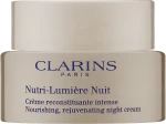 Ночной омолаживающий крем - Clarins Nutri-Lumière Nuit Nourishing Rejuvenating Night Cream, 50 мл