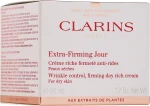 Укрепляющий дневной крем - Clarins Extra-Firming Jour Day Rich Cream, 50 мл - фото N3