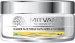 Зволожуючий та охолоджуючий літній крем для обличчя з ним та огірком - Mitvana Summer Face Cream With Neem & Cucumber, 10 мл - фото N2
