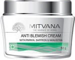 Крем против пигментых пятен - Mitvana Anti Blemish Cream with Papaya, Saffron & Manjistha, 50 мл - фото N2