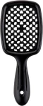 Расческа для волос - Janeke Small Superbrush, черная, маленькая - фото N2