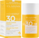 Солнцезащитный флюид для лица - Clarins Fluide Solaire Mineral Visage SPF 30, 30 мл