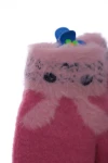 BABYKROHA Рукавички ангоровые двойная вязка Зайка розовые, 6л+ - фото N2
