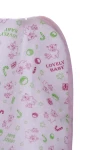 MiniPapi Пелюшка-клеєнка для дівчинки з Мішуткою 60*80 см рожева, 0м+ - фото N2