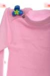 Monobrend Боді з довгим рукавом для дівчинки рожевий інтерлок MiniPapi, 86 - фото N3