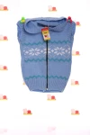 BABYKROHA В'язана жилетка для хлопчика сніжинка блакитна MiniPapi, 110