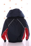 BABYKROHA Куртка на синтепоні для хлопчика Babykroha Кант синій з червоним, 86 - фото N2