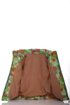 BABYKROHA Куртка на флисе для девочки Babykroha с цветами Под Резинку зеленая , 116 - фото N5
