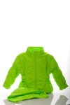 BABYKROHA Куртка для девочки на флисе Babykroha Под Резинку ярко салатовая, 104 - фото N5