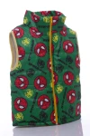BABYKROHA Жилетка для мальчика на флисе Babykroha с принтом Spider Man зелёная , 104