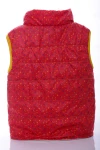 BABYKROHA Жилетка для дівчинки на флісі Babykroha у дрібну зірочку червона, 110 - фото N3