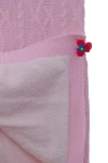Mini rocco Плед в'язаний на травичці Однотонний 90 * 85 см рожевий - фото N3