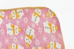 Murat Baby Клейонка-пелюшка для дівчинки рожева Сніговик 50*70 см Murat Baby - фото N2