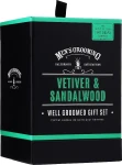 Набор для мужчин - Scottish Fine Soaps Men's Grooming Vetiver & Sandalwood, туалетная вода + гель для душа + бальзам для бритья - фото N4